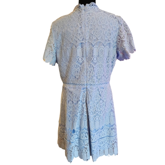 Alter'd State Light Blue Lace Mini Dress Size Large NWT - Picture 2 of 4
